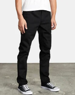RVCA DAGGERS DENIM JEANS Black Black Discount