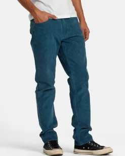 RVCA DAGGERS PIGMENT CORDUROY PANTS Duck Blue Best