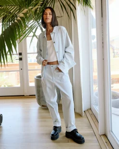 RVCA DAYSHIFT CORDUROY PANTS Blue Hickory New