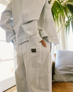 RVCA DAYSHIFT CORDUROY PANTS Blue Hickory New