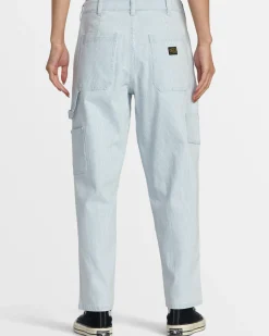 RVCA DAYSHIFT CORDUROY PANTS Blue Hickory New