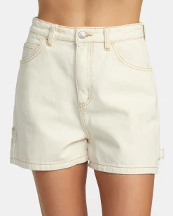 RVCA DAYSHIFT DENIM SHORTS Natural Hot