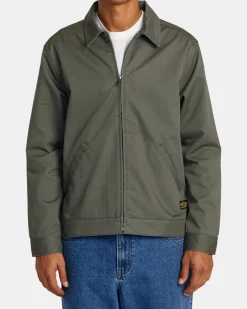 RVCA DAYSHIFT TWILL JACKET Olive Online
