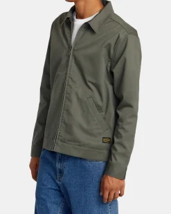 RVCA DAYSHIFT TWILL JACKET Olive Online