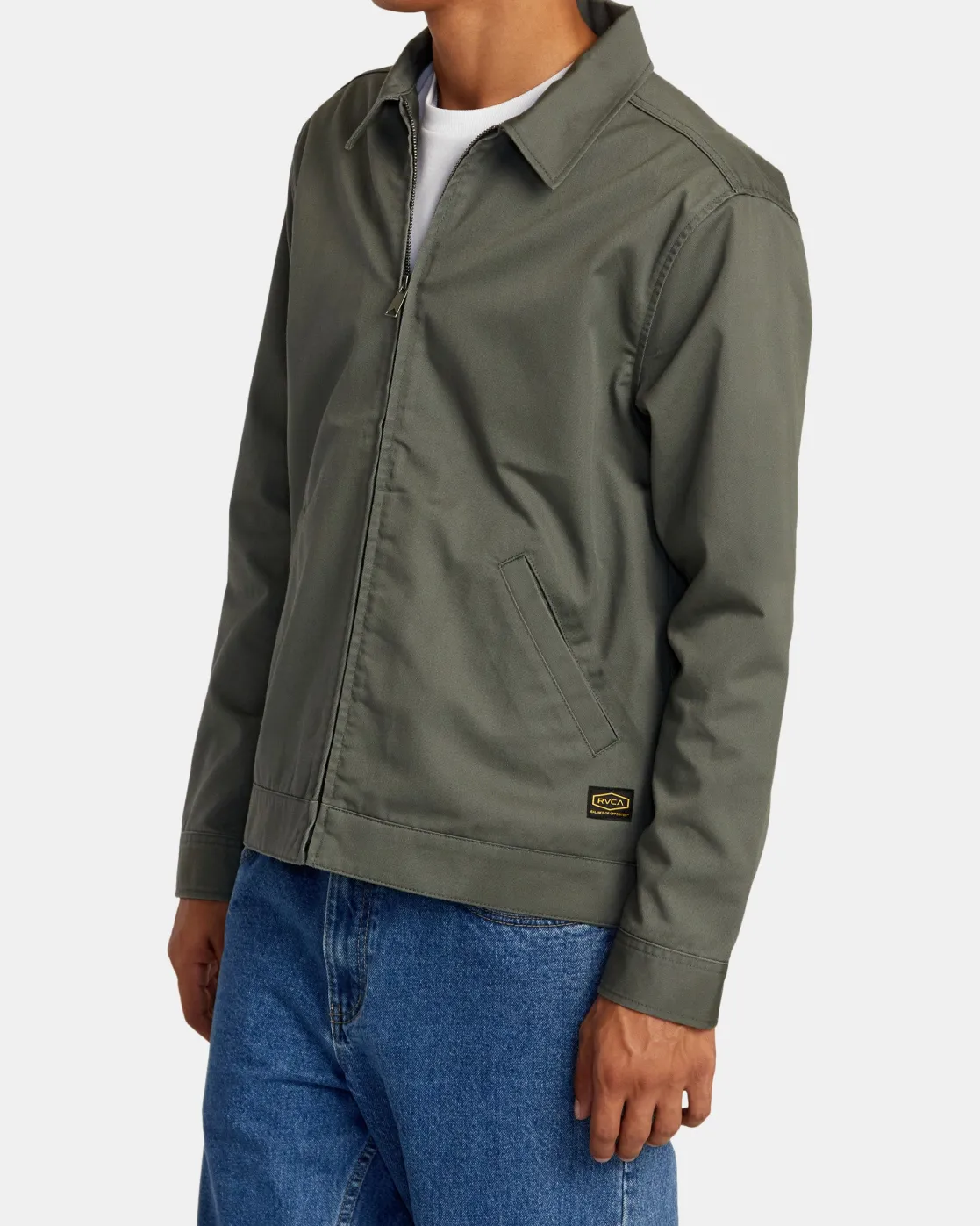 RVCA DAYSHIFT TWILL JACKET Olive Online