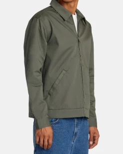 RVCA DAYSHIFT TWILL JACKET Olive Online