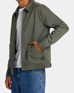 RVCA DAYSHIFT TWILL JACKET Olive Online