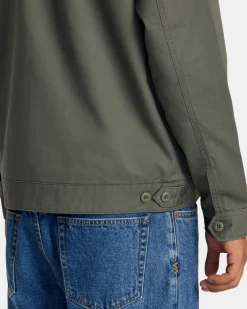 RVCA DAYSHIFT TWILL JACKET Olive Online
