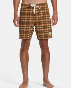 RVCA DAYTRIP BOARDSHORTS 17'' Bombay Brown New