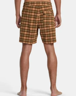 RVCA DAYTRIP BOARDSHORTS 17'' Bombay Brown New
