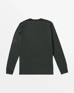 RVCA DESERTSCAPE LONG SLEEVE T-SHIRT Pirate Black Best