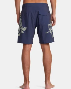 RVCA DISPLACED TRUNK 16" BOARDSHORTS Moody Blue Discount