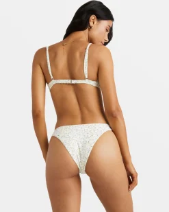RVCA DITSY RIB MEDIUM FRENCH BIKINI BOTTOMS Whisper White Best