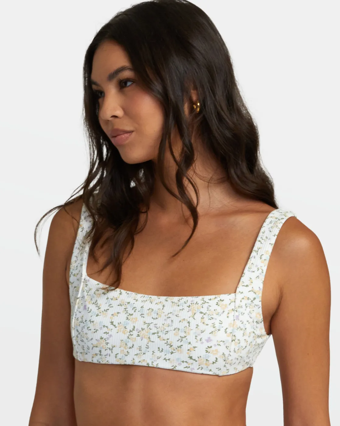 RVCA DITSY TANK BIKINI TOP Whisper White Outlet