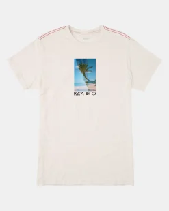 RVCA DOUBLE EXPOSURE TEE Antique White Best