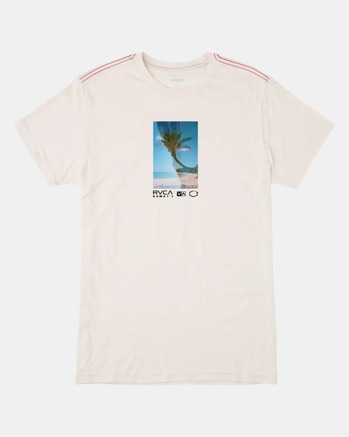 RVCA DOUBLE EXPOSURE TEE Antique White Best