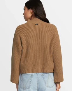 RVCA DREAM CYCLE TURTLENECK SWEATER Ermine Hot