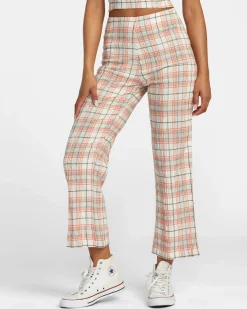 RVCA DRIP HIGH-WAISTED PANTS Cloud Best