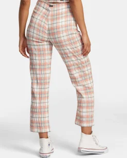 RVCA DRIP HIGH-WAISTED PANTS Cloud Best