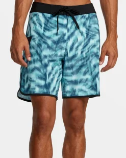 RVCA EASTERN 18" BOARDSHORTS Light Blue Clearance