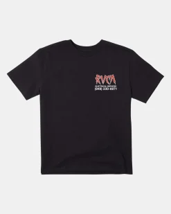 RVCA ELECTRICAL SERVICES SHORT SLEEVE TEE Black Best