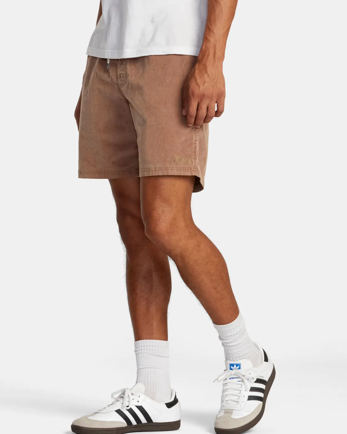 RVCA ESCAPE 17" ELASTIC WAIST SHORTS Sonora Brown Sale