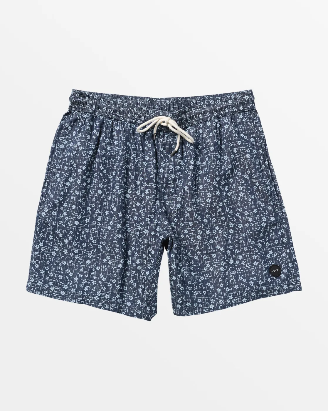 RVCA ESCAPE ELASTIC WAIST CHAMBRAY SHORTS Washed Indigo Discount