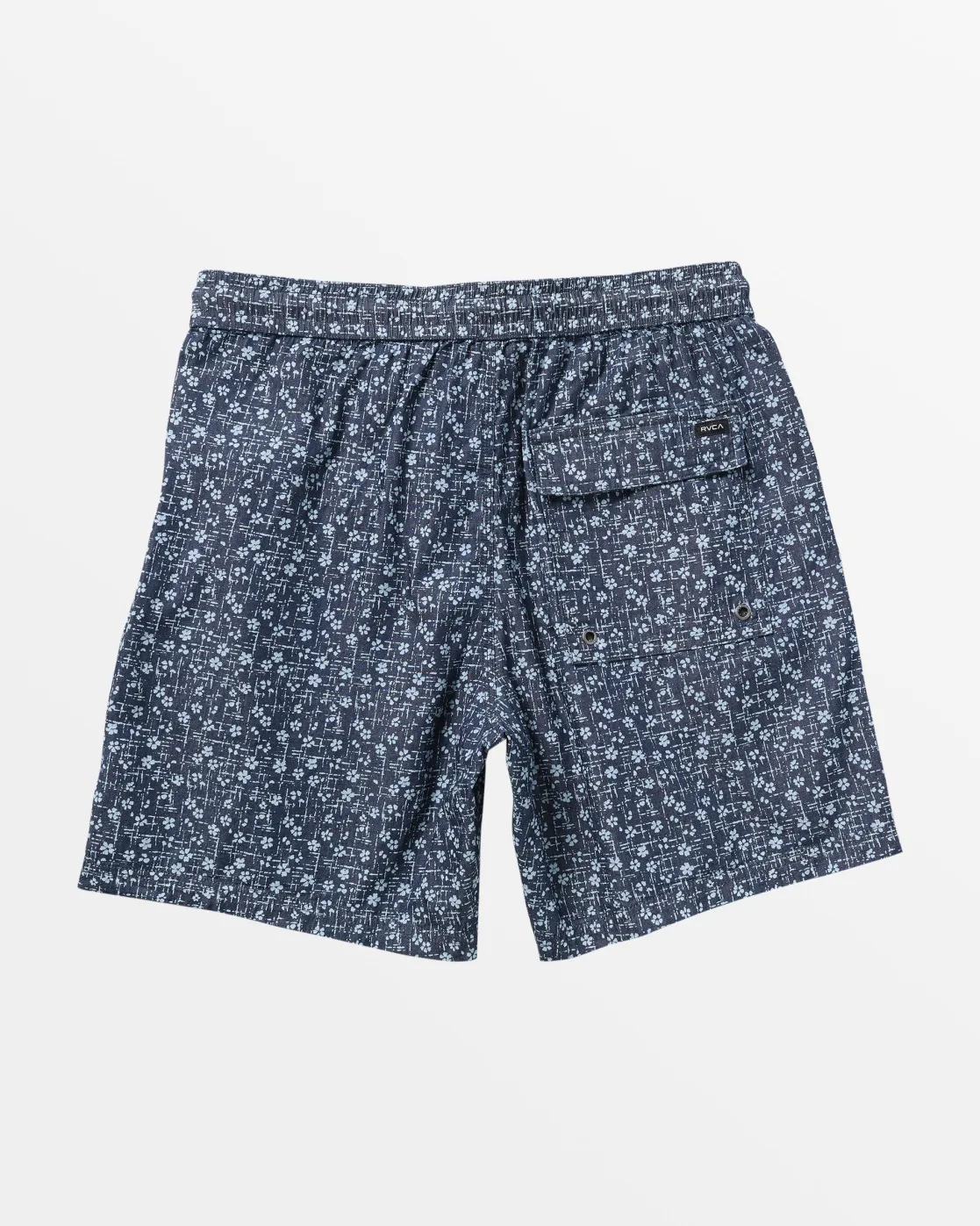 RVCA ESCAPE ELASTIC WAIST CHAMBRAY SHORTS Washed Indigo Discount