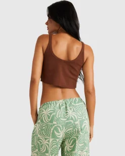 RVCA EXOTICA SCOOPED TANK Hazelnut Sale