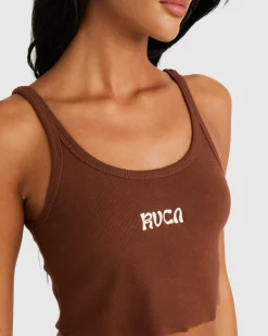 RVCA EXOTICA SCOOPED TANK Hazelnut Sale
