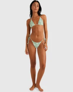 RVCA EXOTICA SKIMPY TIE SIDE Granite Green Hot