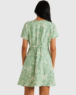 RVCA EXOTICA UNDERSTATED II DRESS Granite Green Discount