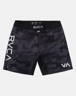 RVCA FIGHT 15" SCRAPPER SHORTS Grey Camo Outlet