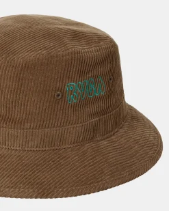 RVCA FIRST POINT BUCKET HAT Chocolate Clearance