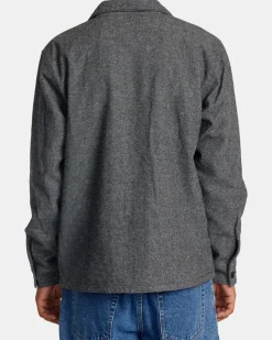 RVCA FLIGHT RISK SHIRT JACKET Smoke Heather Hot