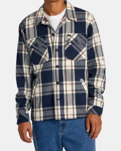 RVCA FLIGHT RISK SHIRT JACKET Moody Blue Hot