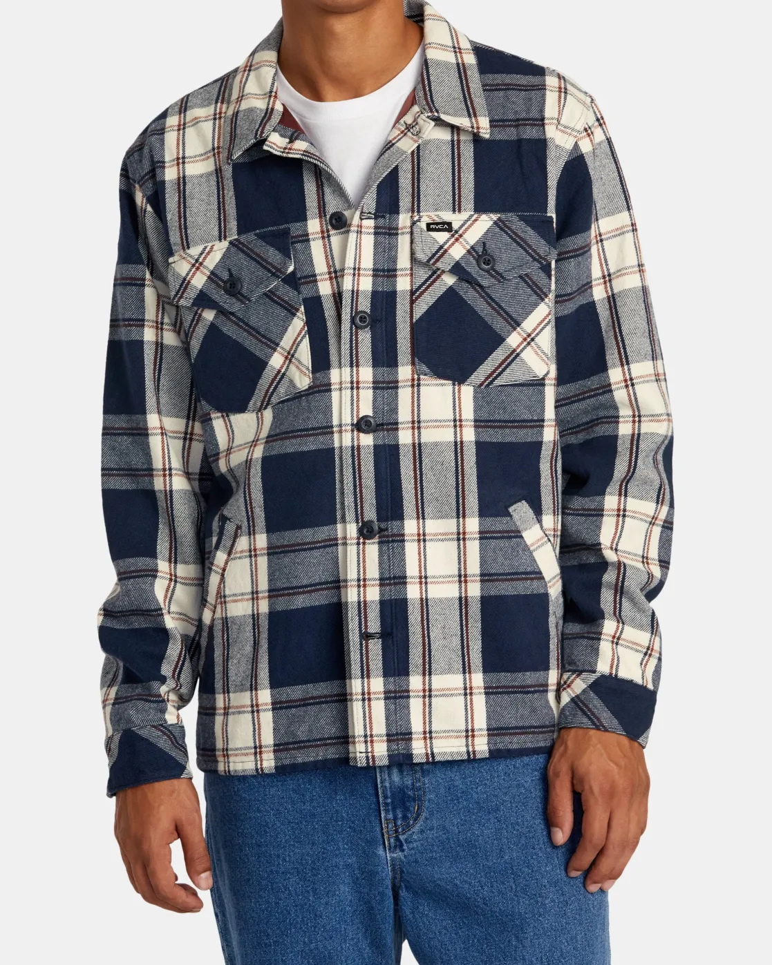 RVCA FLIGHT RISK SHIRT JACKET Moody Blue Hot