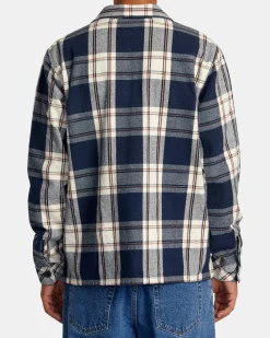 RVCA FLIGHT RISK SHIRT JACKET Moody Blue Hot
