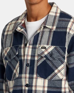 RVCA FLIGHT RISK SHIRT JACKET Moody Blue Hot