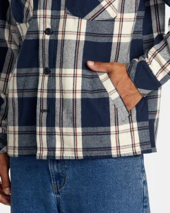 RVCA FLIGHT RISK SHIRT JACKET Moody Blue Hot