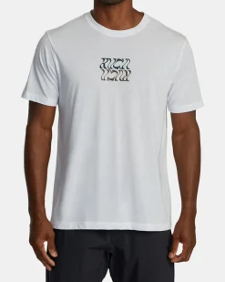 RVCA FLIP FLOW SPORT TECH TEE White Hot