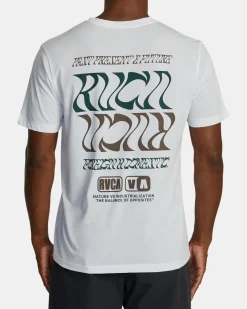 RVCA FLIP FLOW SPORT TECH TEE White Hot