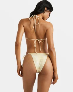 RVCA FLORAL COLLAGE SLIDE TRI BIKINI TOP Sahara Sun Best