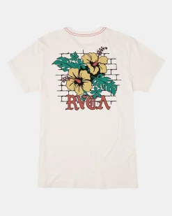 RVCA FLORAL PARK TEE Antique White