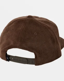 RVCA FREEMAN SNAPBACK HAT Chocolate New