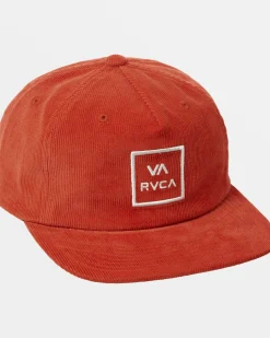 RVCA FREEMAN SNAPBACK HAT Burnt Orange Hot