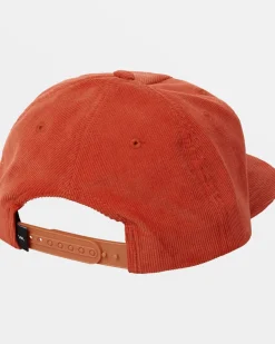 RVCA FREEMAN SNAPBACK HAT Burnt Orange Hot