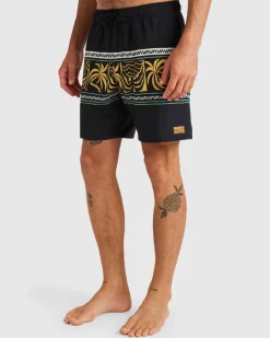 RVCA FRONDS DIVIDE ELASTIC Black Sale