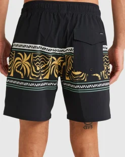 RVCA FRONDS DIVIDE ELASTIC Black Sale