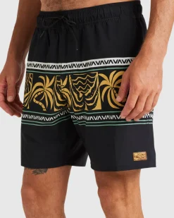 RVCA FRONDS DIVIDE ELASTIC Black Sale